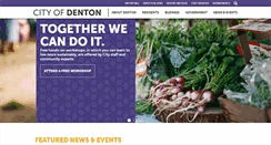 Desktop Screenshot of cityofdenton.com